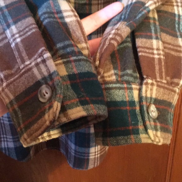 VINTAGE Wool Plaid Button Down - Picture 4 of 8